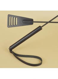 Черный кожаный стек «Сириус» - 60 см. - Sitabella - купить с доставкой в Сергиевом Посаде