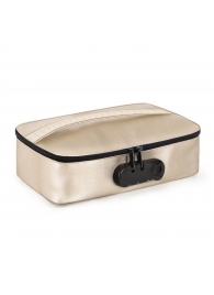 Золотистая сумочка для хранения игрушек Discreet Box - Dorcel - купить с доставкой в Сергиевом Посаде