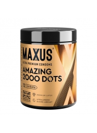 Точечные презервативы MAXUS 2000 Amazing Dots с железным кейсом - 12 шт. - Maxus - купить с доставкой в Сергиевом Посаде