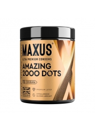 Точечные презервативы MAXUS 2000 Amazing Dots с железным кейсом - 15 шт. - Maxus - купить с доставкой в Сергиевом Посаде