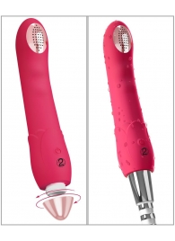 Малиновая насадка на душ с вибрацией Showers to orgasm - 20,1 см. - Orion - купить с доставкой в Сергиевом Посаде