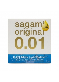 Увлажнённый презерватив Sagami Original 0.01 Extra Lub - 1 шт. - Sagami - купить с доставкой в Сергиевом Посаде