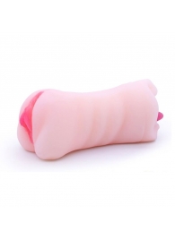 Телесный двусторонний мастурбатор - вагина и ротик - Boys of Toys - в Сергиевом Посаде купить с доставкой