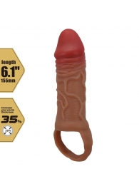 Реалистичная насадка на член Peirre - 15,5 см. - Baile - в Сергиевом Посаде купить с доставкой