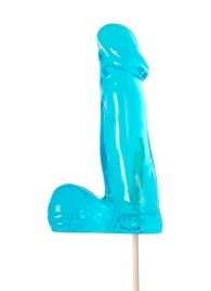 Голубой леденец в форме члена со вкусом блю кюрасао - 173 гр. - Sosuчki - купить с доставкой в Сергиевом Посаде