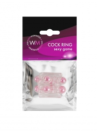 Прозрачная насадка на пенис с цветными шариками - Erowoman-Eroman - в Сергиевом Посаде купить с доставкой