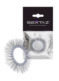 Круглое эрекционное кольцо с «ресничками» - Sextaz - в Сергиевом Посаде купить с доставкой