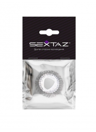Эластичное эрекционное кольцо с длинными черными «ресничками» - Sextaz - в Сергиевом Посаде купить с доставкой