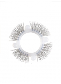 Эластичное кольцо с «ресничками» и 4 шариками - Sextaz - в Сергиевом Посаде купить с доставкой