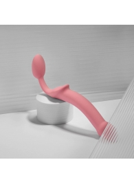 Розовый безремневой страпон Strap-on-me Semi-Realistic Bendable Strap-On size XL - Strap-on-me - купить с доставкой в Сергиевом Посаде