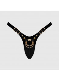 Черный пояс для фиксации насадок Strap-On-Me Leatherette Harness Fabulous - Strap-on-me - купить с доставкой в Сергиевом Посаде