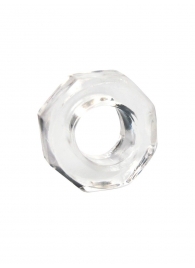 Прозрачное эрекционное кольцо в форме гайки - Sex Expert - в Сергиевом Посаде купить с доставкой