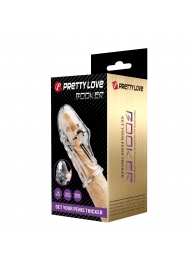 Прозрачная насадка на пенис Booker - 8 см. - Baile - в Сергиевом Посаде купить с доставкой