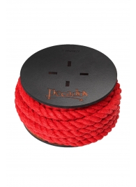 Красная веревка для шибари на катушке - 5 м. - Pecado - купить с доставкой в Сергиевом Посаде