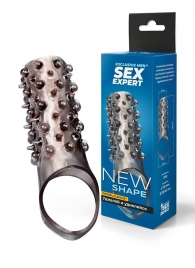 Дымчатая насадка на пенис с шипами и выпуклостями - 12,5 см. - Sex Expert - в Сергиевом Посаде купить с доставкой