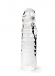 Прозрачная закрытая насадка на член - 15 см. - Sex Expert - в Сергиевом Посаде купить с доставкой
