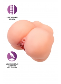Реалистичный мастурбатор в форме попки с 2 любовными входами - No Name - в Сергиевом Посаде купить с доставкой