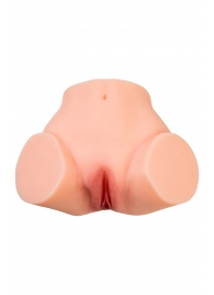 Телесный реалистичный мастурбатор-полуторс с 2 любовными входами - No Name - в Сергиевом Посаде купить с доставкой