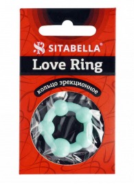 Цветное эрекционное кольцо с 5 бусинами Love Ring - Sitabella - в Сергиевом Посаде купить с доставкой