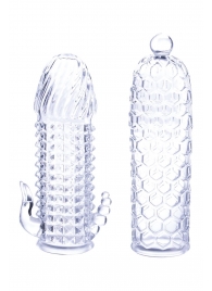 Набор из 2 прозрачных насадок на член Seductive Tickler Sleeves Set - NMC - в Сергиевом Посаде купить с доставкой