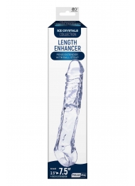 Прозрачная насадка-удлинитель Length Enhancer с подхватом - 22,3 см. - NMC - в Сергиевом Посаде купить с доставкой