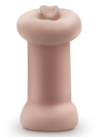 Телесный люминесцентный двусторонний мастурбатор Tasha - Blush Novelties - в Сергиевом Посаде купить с доставкой