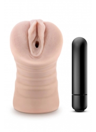 Телесный мастурбатор-вагина Ayumi с вибрацией - Blush Novelties - в Сергиевом Посаде купить с доставкой