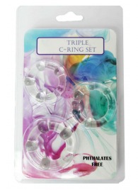 Набор из 3 эрекционных прозрачных колец - Boys of Toys - в Сергиевом Посаде купить с доставкой