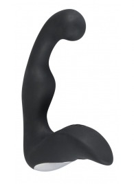 Черный перезаряжаемый стимулятор простаты с вибрацией - 14,6 см. - Orion - в Сергиевом Посаде купить с доставкой
