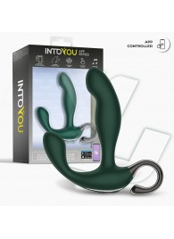 Зеленый вибромассажёр простаты Greeny - 12,8 см. - Intoyou - в Сергиевом Посаде купить с доставкой