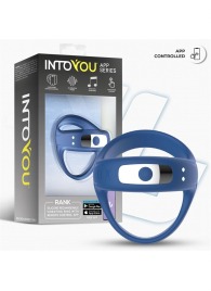 Синее интерактивное эрекционное виброкольцо Rank - Intoyou - в Сергиевом Посаде купить с доставкой