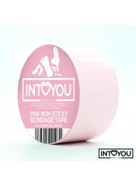 Розовый скотч для фиксации Non-Sticky Bondage Tape - 15 м. - Intoyou - купить с доставкой в Сергиевом Посаде