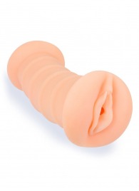 Телесный двусторонний мастурбатор с вибропулей и эрекционными кольцами в комплекте - Sexy Girl - в Сергиевом Посаде купить с доставкой