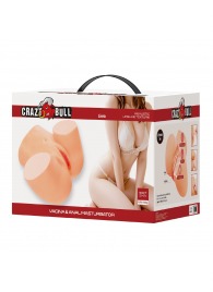 Телесный мастурбатор Liora с 2 любовными тоннелями - Baile - в Сергиевом Посаде купить с доставкой