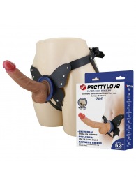 Поясной страпон Wells: трусики в форме бабочки и фаллоимитатор-насадка - Baile - купить с доставкой в Сергиевом Посаде