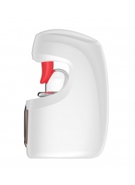 Белый мастурбатор с язычком и возвратно-поступательными движениями - Secwell - в Сергиевом Посаде купить с доставкой