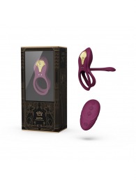 Фиолетовое эрекционное виброкольцо Bayek с пультом ДУ - Zalo - в Сергиевом Посаде купить с доставкой