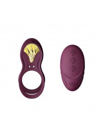 Фиолетовое эрекционное виброкольцо Bayek с пультом ДУ - Zalo - в Сергиевом Посаде купить с доставкой