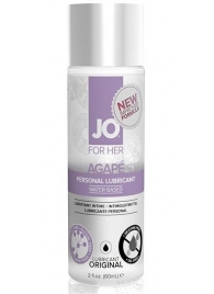 Лубрикант на водной основе для женщин JO AGAPE LUBRICANT ORIGINAL - 60 мл. - System JO - купить с доставкой в Сергиевом Посаде