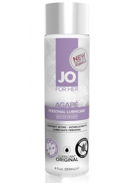 Женский лубрикант на водной основе JO AGAPE LUBRICANT ORIGINAL - 120 мл. - System JO - купить с доставкой в Сергиевом Посаде