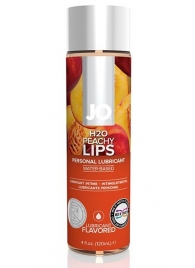 Лубрикант на водной основе с ароматом персика JO Flavored Peachy Lips - 120 мл. - System JO - купить с доставкой в Сергиевом Посаде