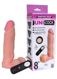Фаллическая насадка Харнесс UNICOCK 8  с вибрацией - 20 см. - LOVETOY (А-Полимер) - купить с доставкой в Сергиевом Посаде