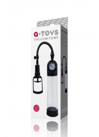 Чёрная вакуумная помпа A-toys с манометром и прозрачной колбой - A-toys - в Сергиевом Посаде купить с доставкой