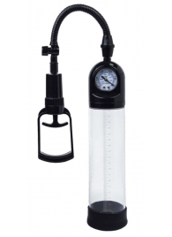 Чёрная вакуумная помпа A-toys с манометром и прозрачной колбой - A-toys - в Сергиевом Посаде купить с доставкой