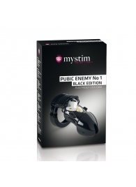 Пояс верности с электростимуляцией Mystim Pubic Enemy No1 Black Edition - MyStim - купить с доставкой в Сергиевом Посаде