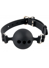 Силиконовый кляп-шар с отверстиями для дыхания Silicone Breathable Ball Gag Small - Pipedream - купить с доставкой в Сергиевом Посаде