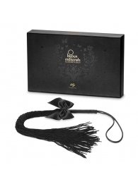 Чёрная плётка Lilly Whip Bijoux - Bijoux Indiscrets - купить с доставкой в Сергиевом Посаде