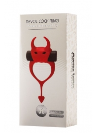 Красное эрекционное кольцо в форме дьяволенка DEVOL COCKRING - Adrien Lastic - в Сергиевом Посаде купить с доставкой