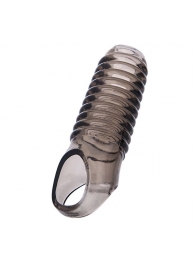 Дымчатая насадка с рёбрышками и подхватом мошонки ToyFa XLover - 12,5 см. - ToyFa - в Сергиевом Посаде купить с доставкой