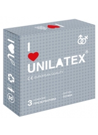 Презервативы с точками Unilatex Dotted - 3 шт. - Unilatex - купить с доставкой в Сергиевом Посаде